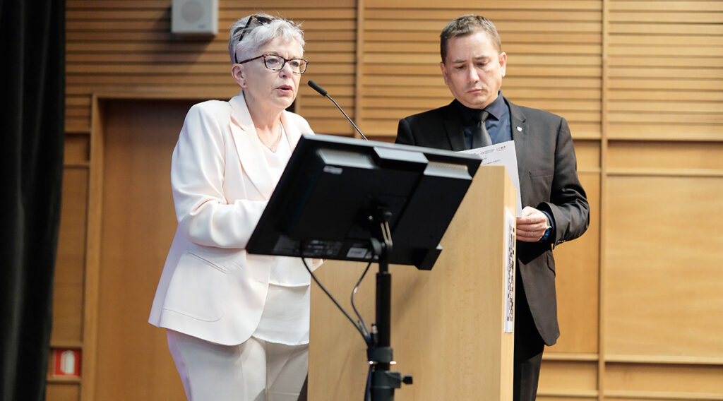 JUDr. Vladimíra Těšitelová a Bc. Petr Foltýn